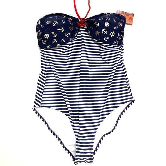 Joe Boxer Other - NWT Joe Boxer Women’s Nautical One Piece Swimsuit